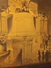 RARE World Fair 1926 Luminous Liberty Bell art historical