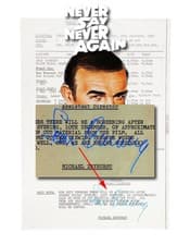 Sean Connery Autographed Callsheet | NEVER SAY NEVER AGAIN | James Bond 007